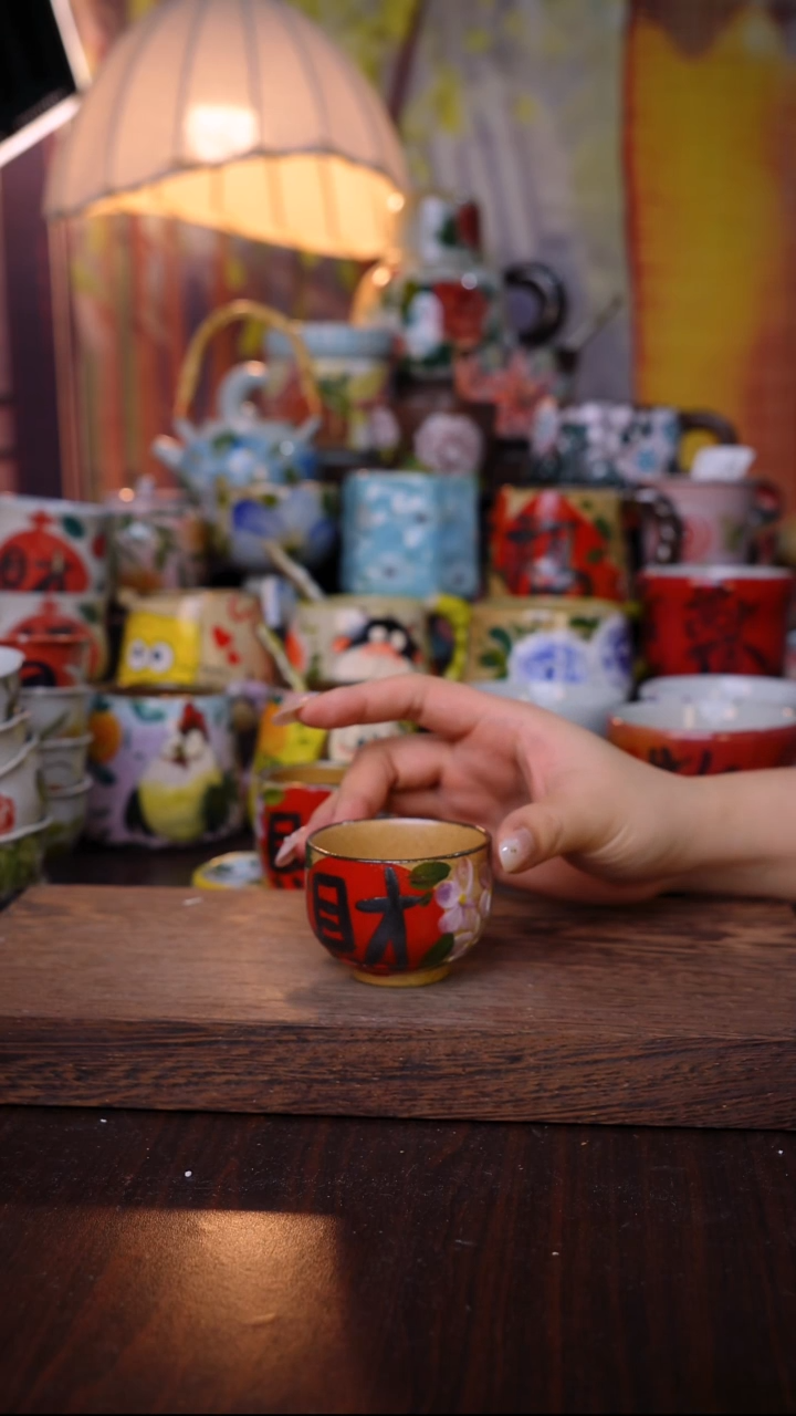 杯子泥垚手作 景德镇手工手绘陶瓷器物