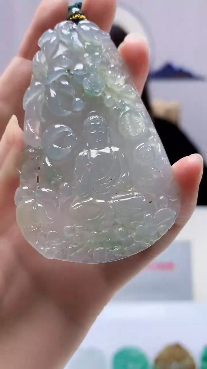 【闪购商品】定制翡翠未镶嵌4829zm-毛货挂件人物100