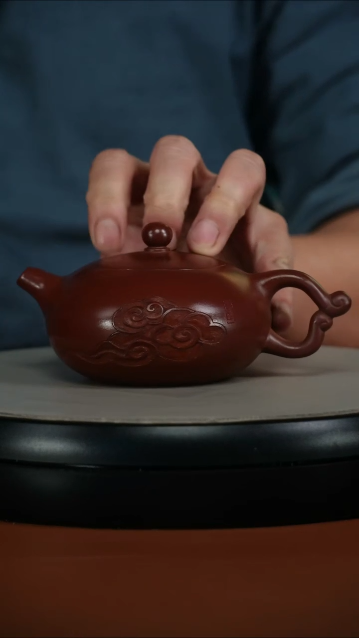 茶壶紫砂蒋静明龙血砂霓裳暮雪流霞200CC