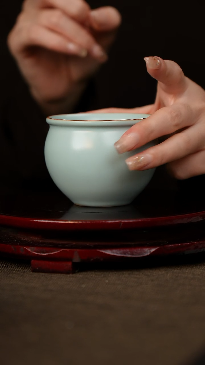 微微瑕 鸡缸杯  