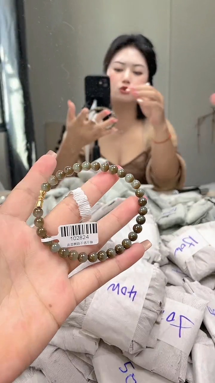 未镶嵌手链翡翠手串