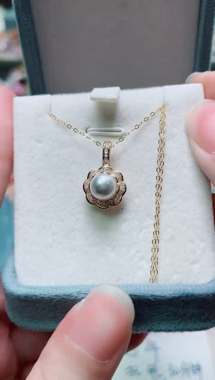 银S925镶嵌其他海水珍珠多样性发一2672