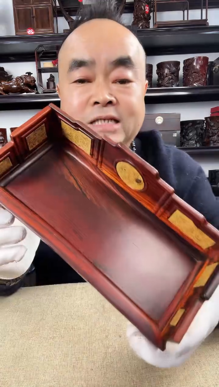 木老李红木工艺品205瑕疵
