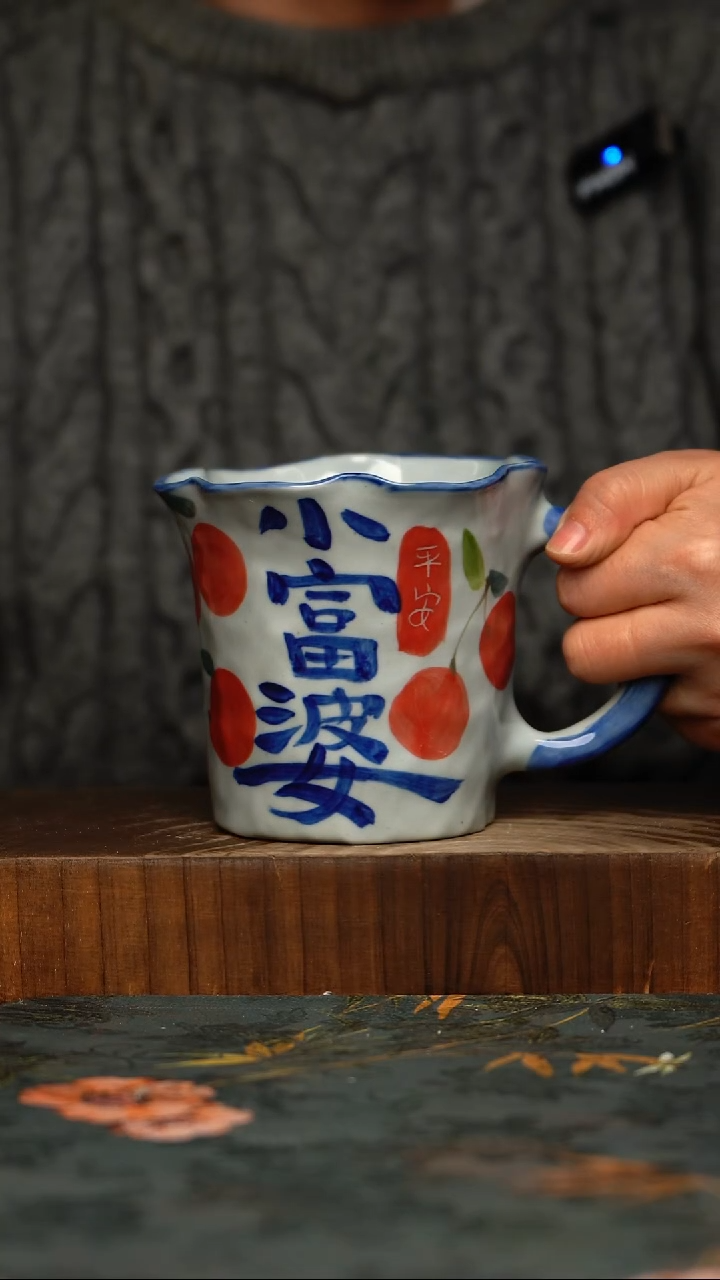 瓷片釉下彩手工手绘同款