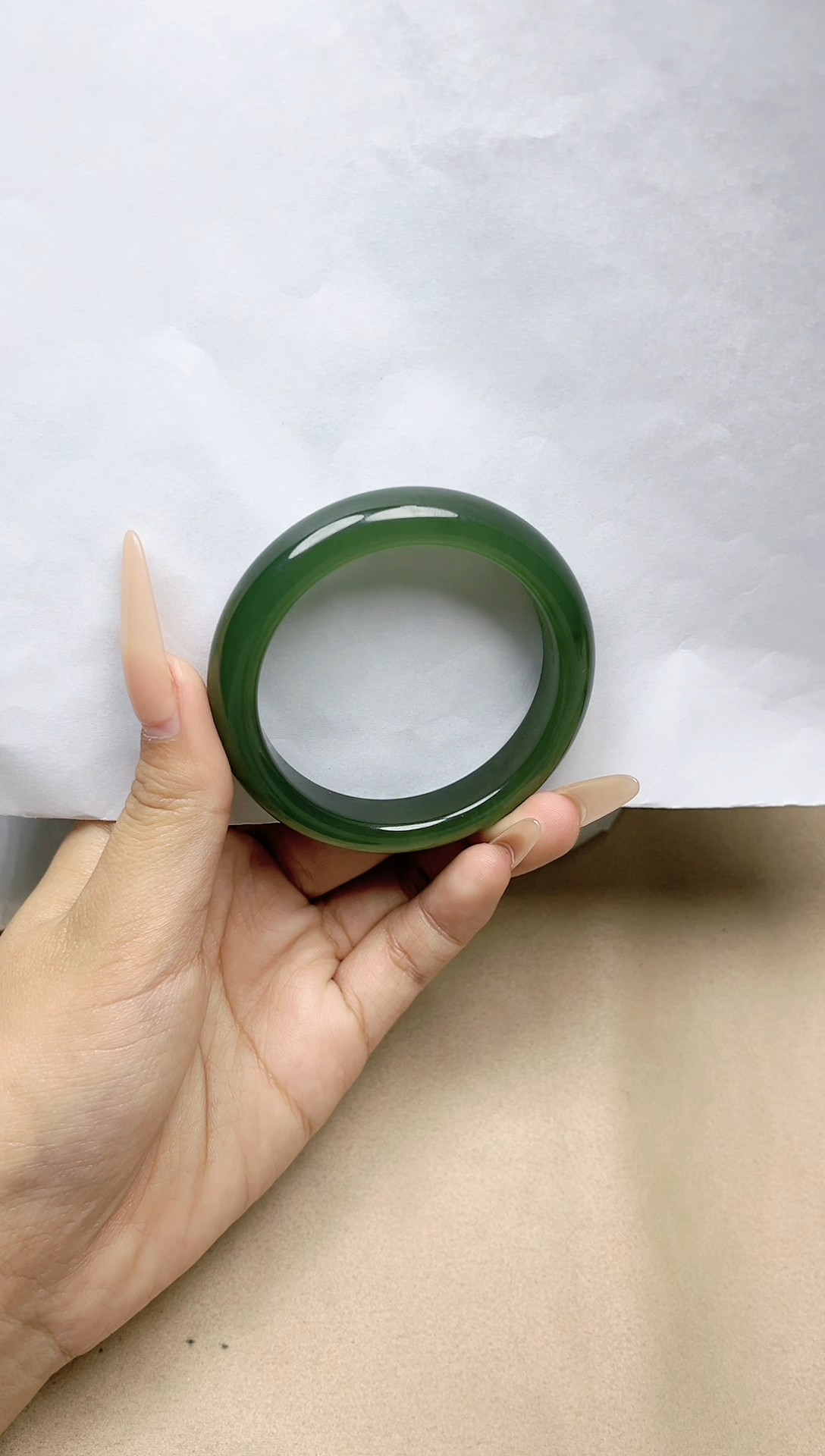 【闪购商品】和田玉手镯未镶嵌51圈口YY