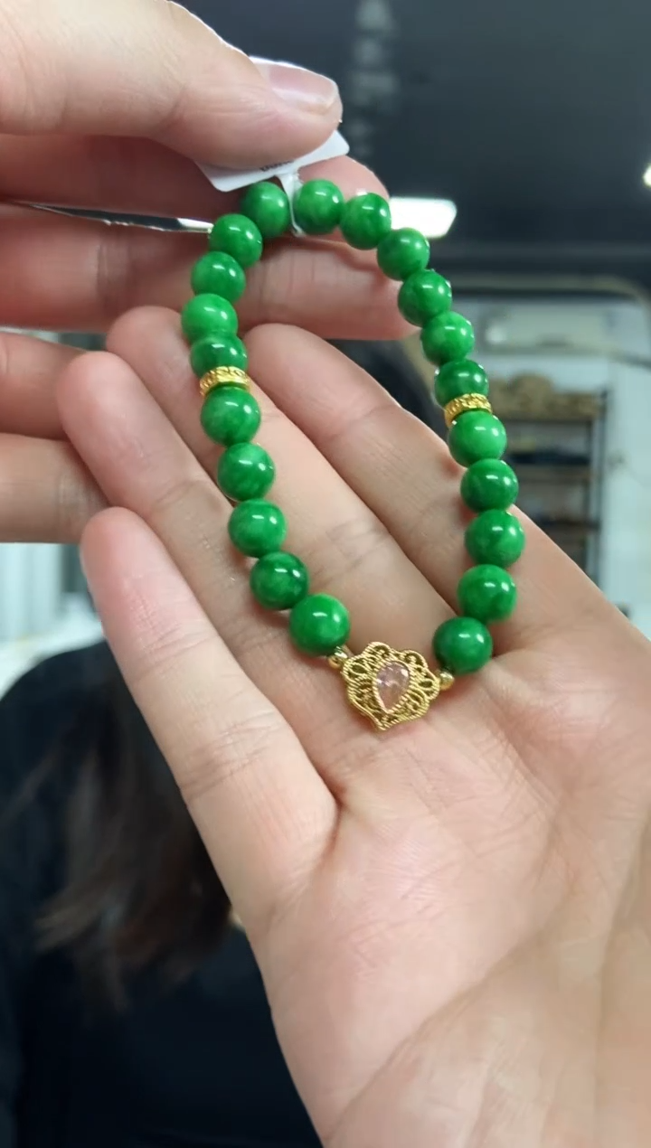 【闪购商品】翡翠手串未镶嵌多样性发其一颜色微差