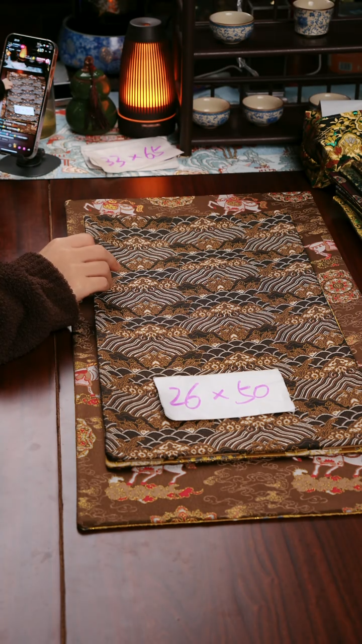 【云锦双面】中国风干泡织锦茶席26*50