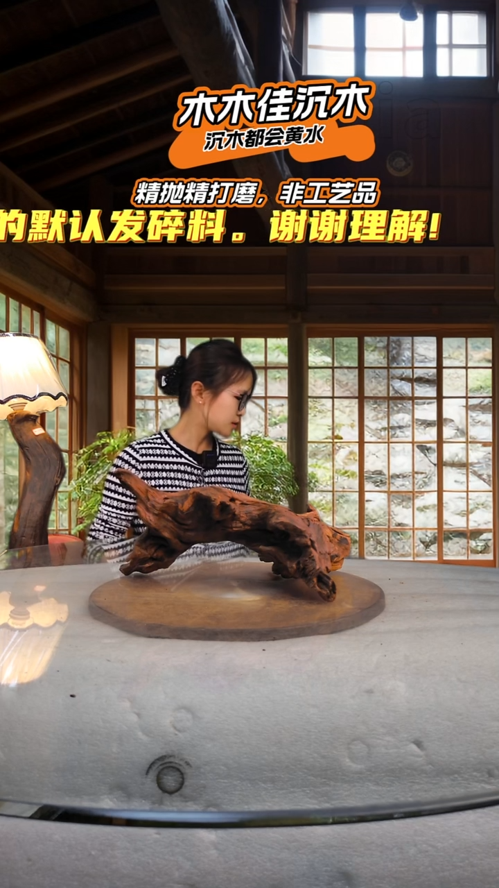 尘**?木木佳沉木鱼缸造景-187