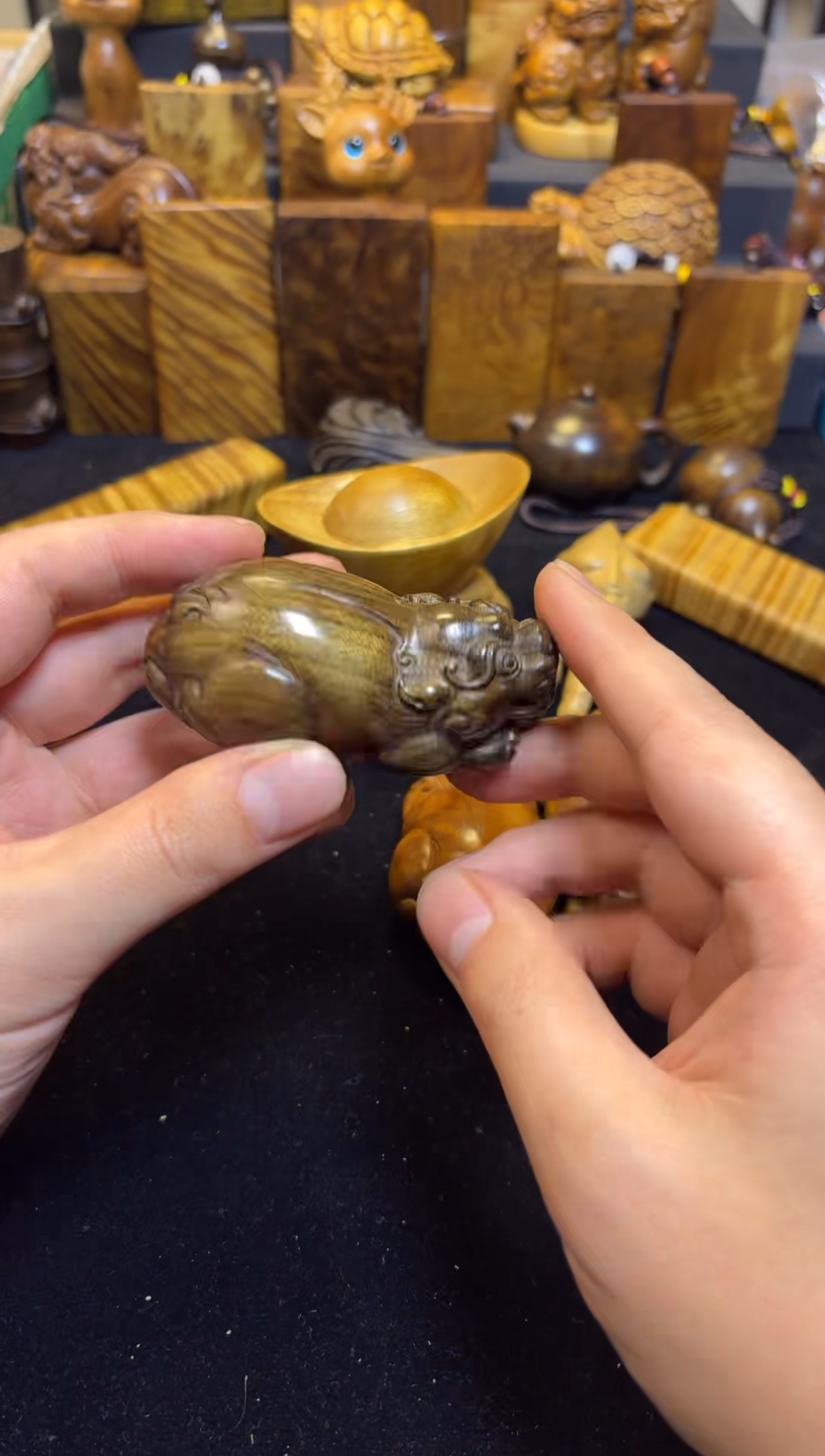 【闪购商品】楠木（金丝楠）其他貔貅78乌木料