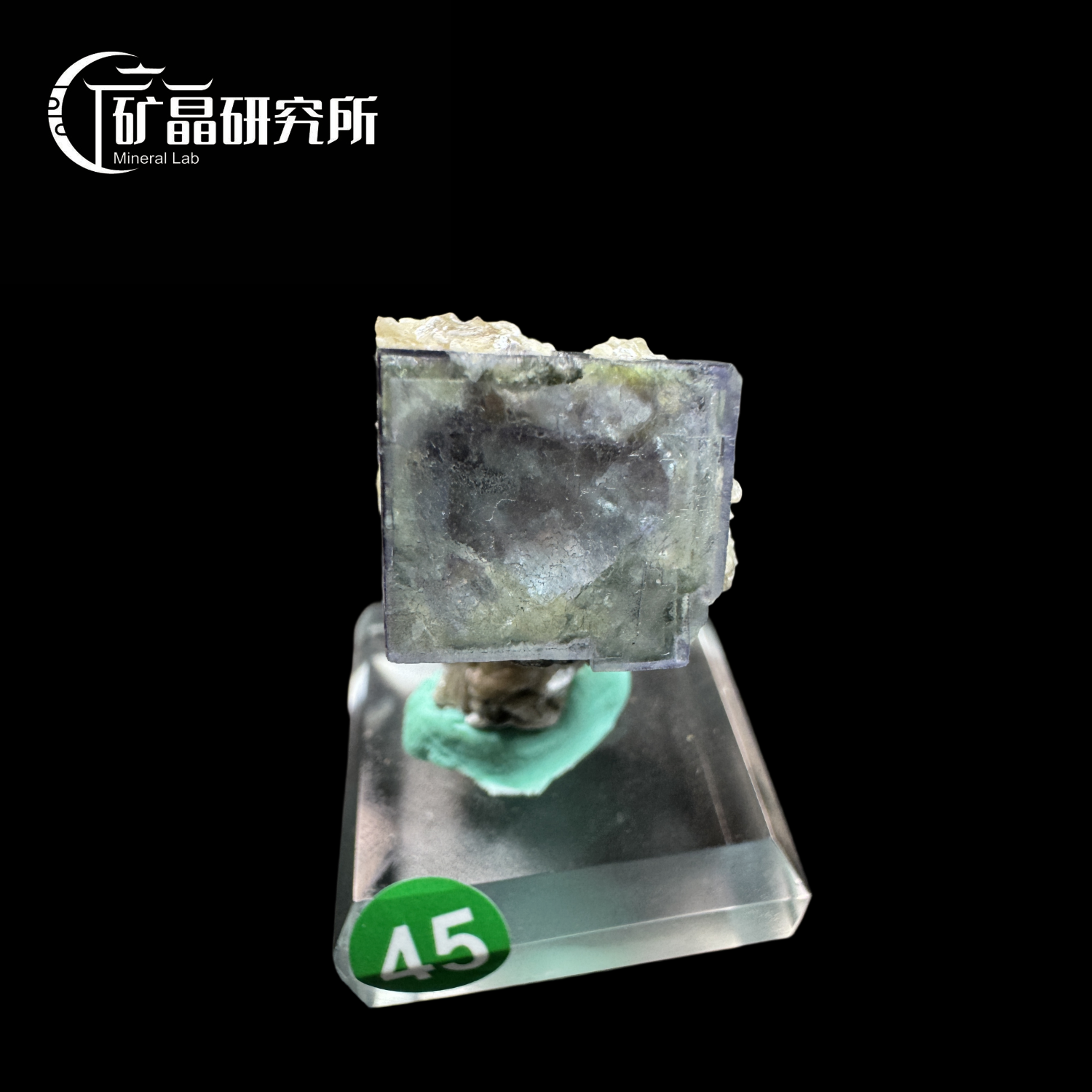 漏价【紫萤石/瑶岗仙】矿晶研究所-天然矿物晶体萤石矿标原石摆件