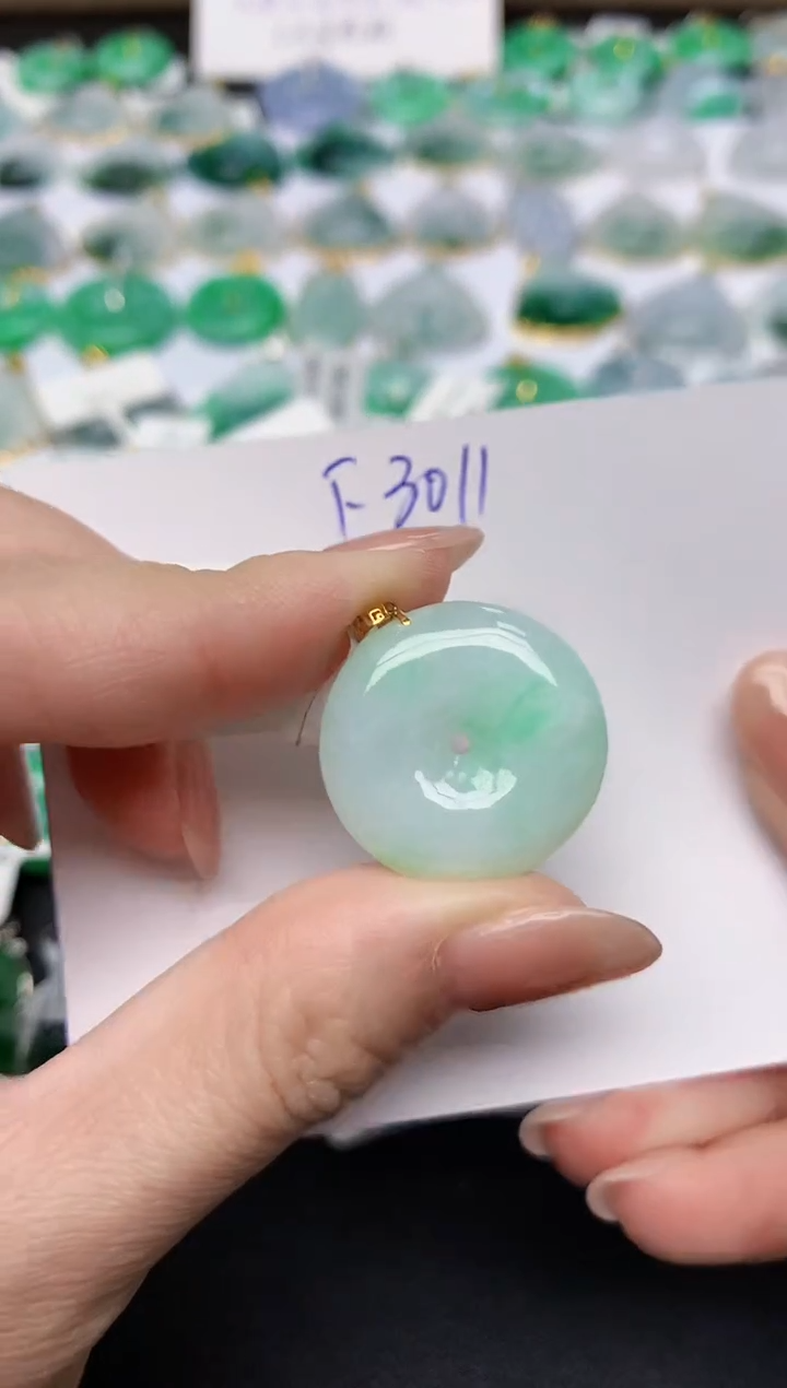 颈饰未镶嵌翡翠天然缅甸A货翡翠百元以上9元证书费自理