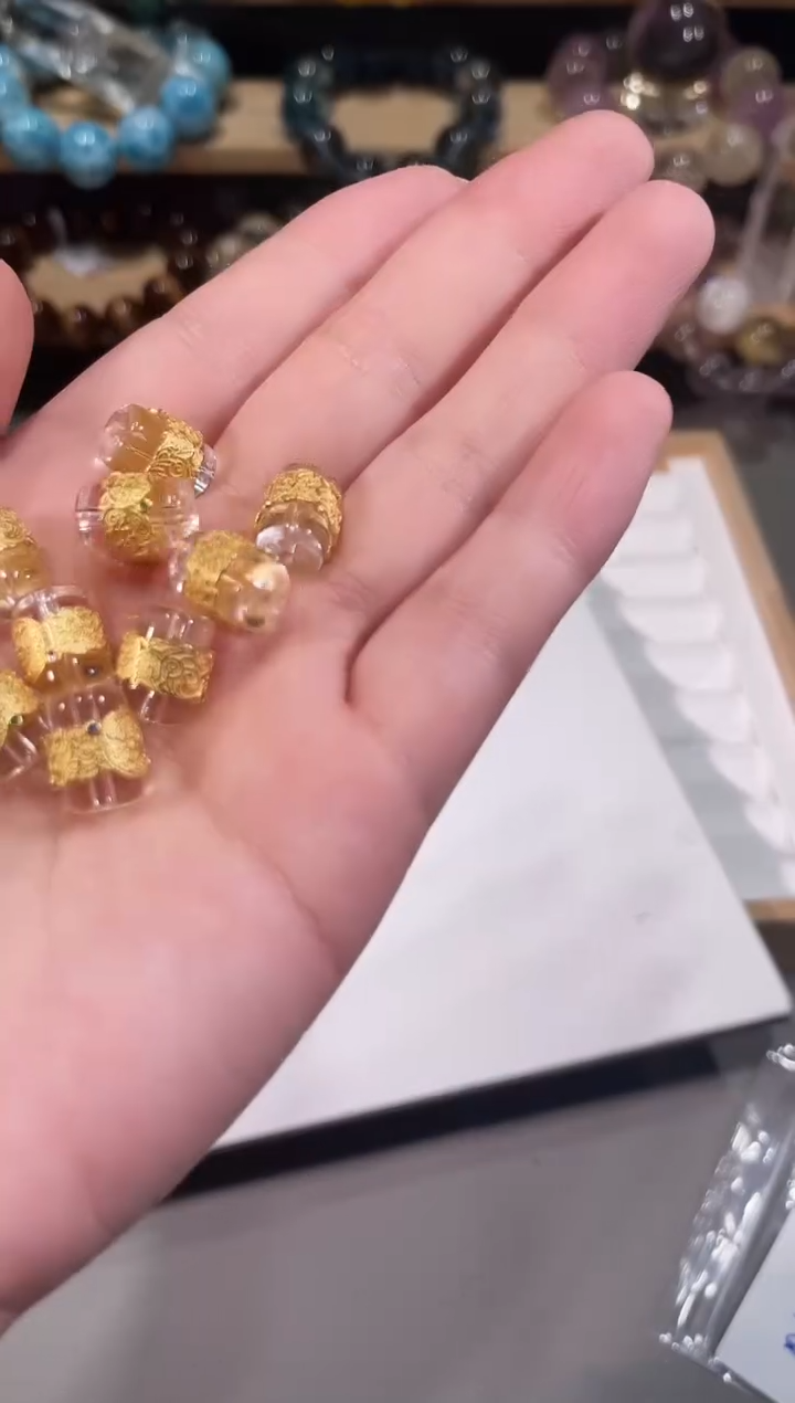 未镶嵌手链水晶A027白水晶配件桶珠多样性发一