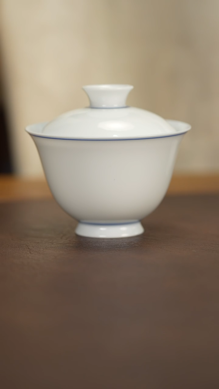 【闪购商品】博瑞堂薄胎元宝盖碗