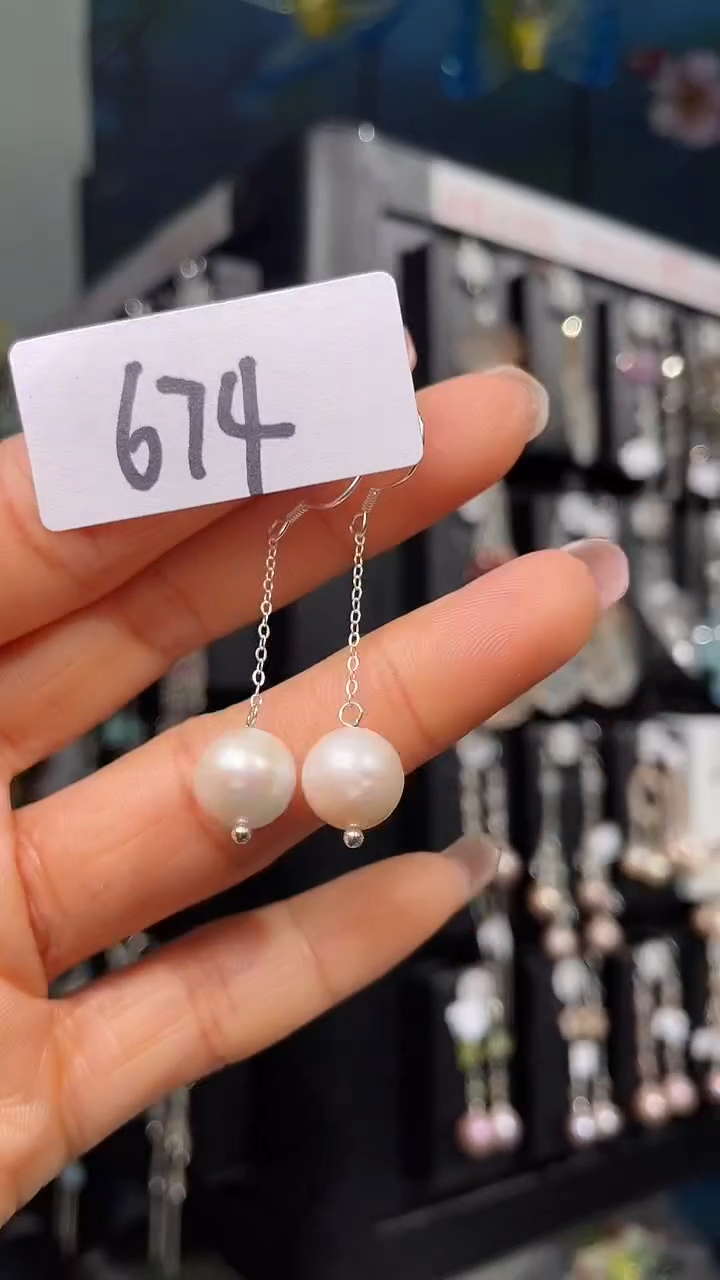 未镶嵌耳饰淡水珍珠喜欢拍