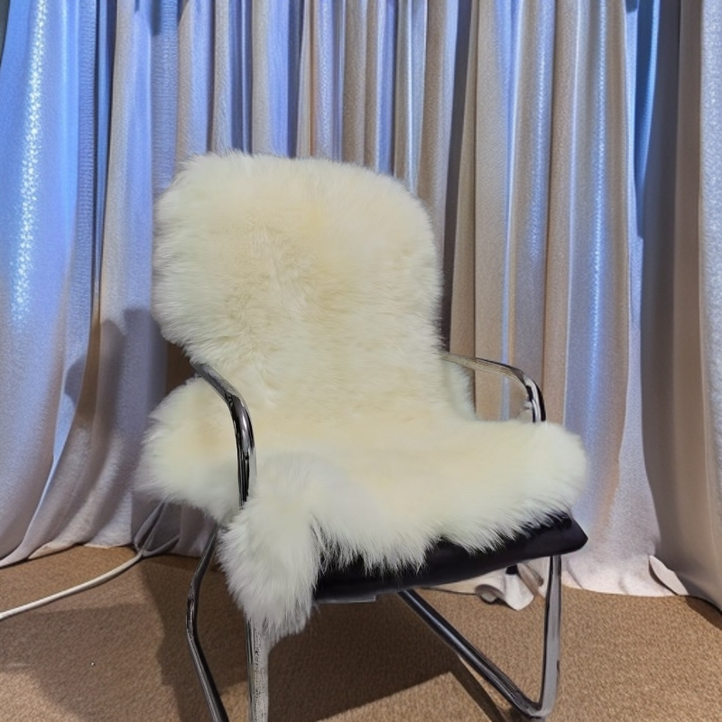 澳洲整张真羊皮沙发坐垫皮毛一体地毯椅子垫飘窗卧室床边毯子保暖