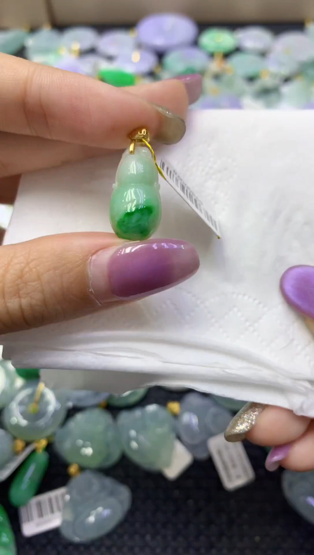 颈饰未镶嵌翡翠天然缅甸翡翠A货