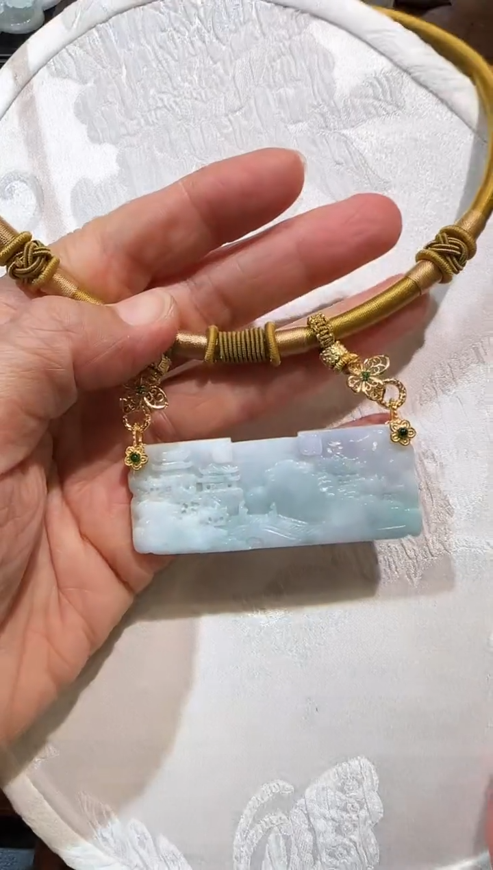 【闪购商品】翡翠颈饰未镶嵌国风