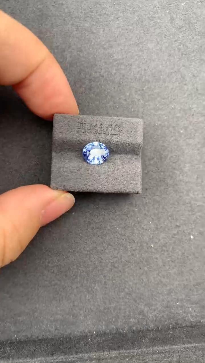 裸石蓝宝石2ct矢车菊 GE 定制
