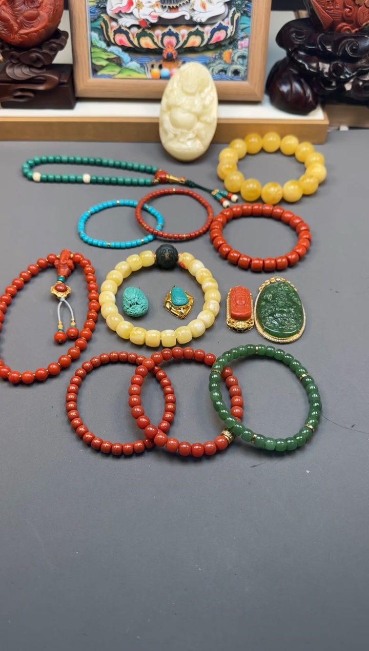 【闪购商品】南红玛瑙配饰配饰18K金镶嵌配饰配饰