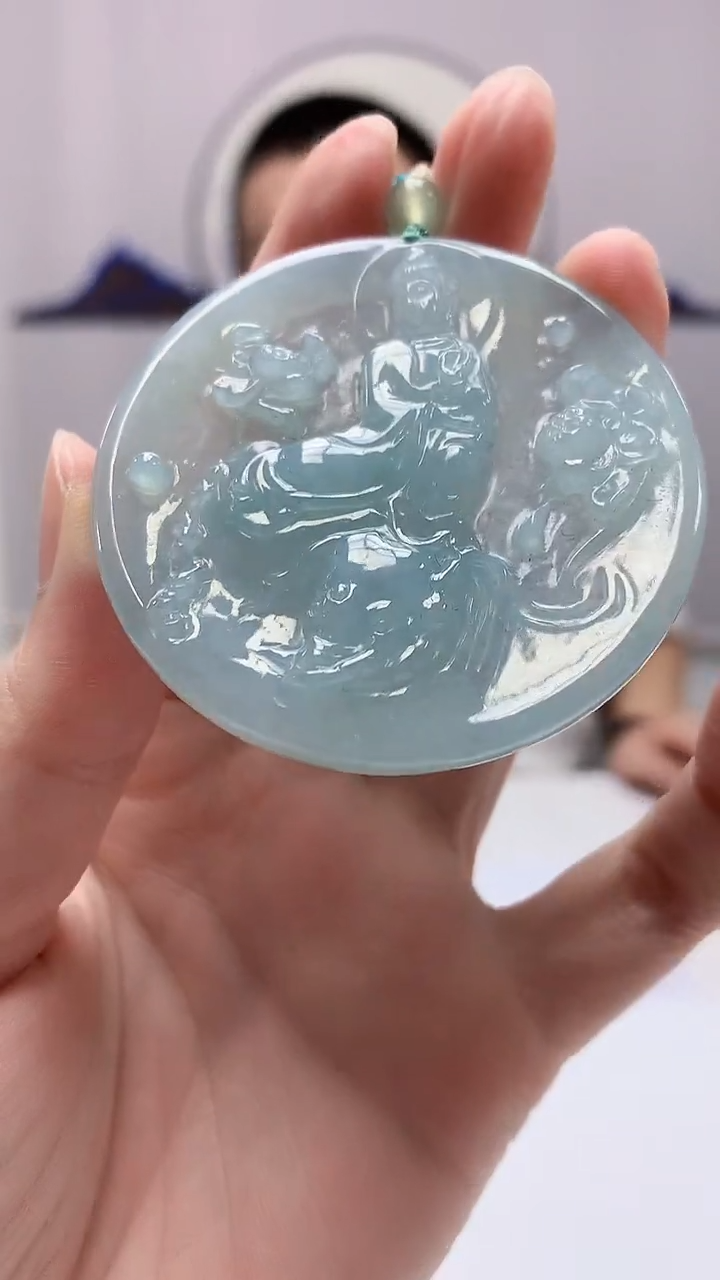 【闪购商品】定制翡翠未镶嵌4812zm-毛货挂件51人物