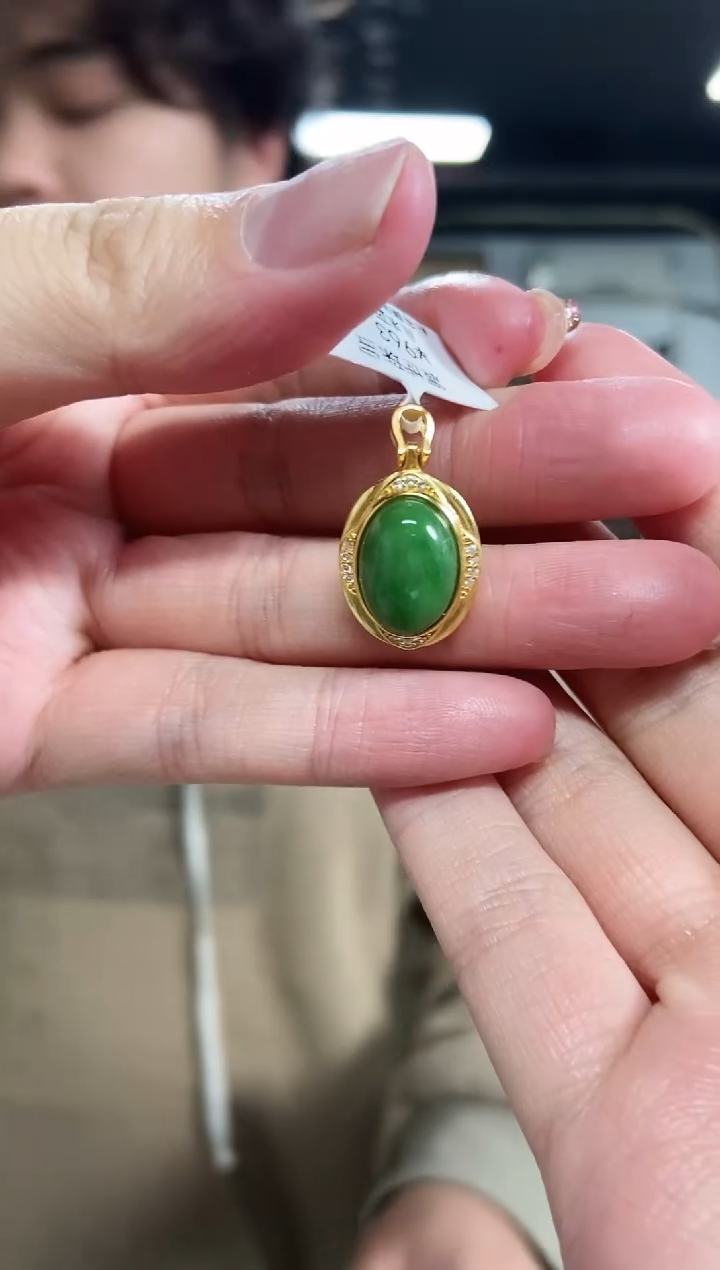 【闪购商品】和田玉吊坠银S925镶嵌多样性发其一颜色微差