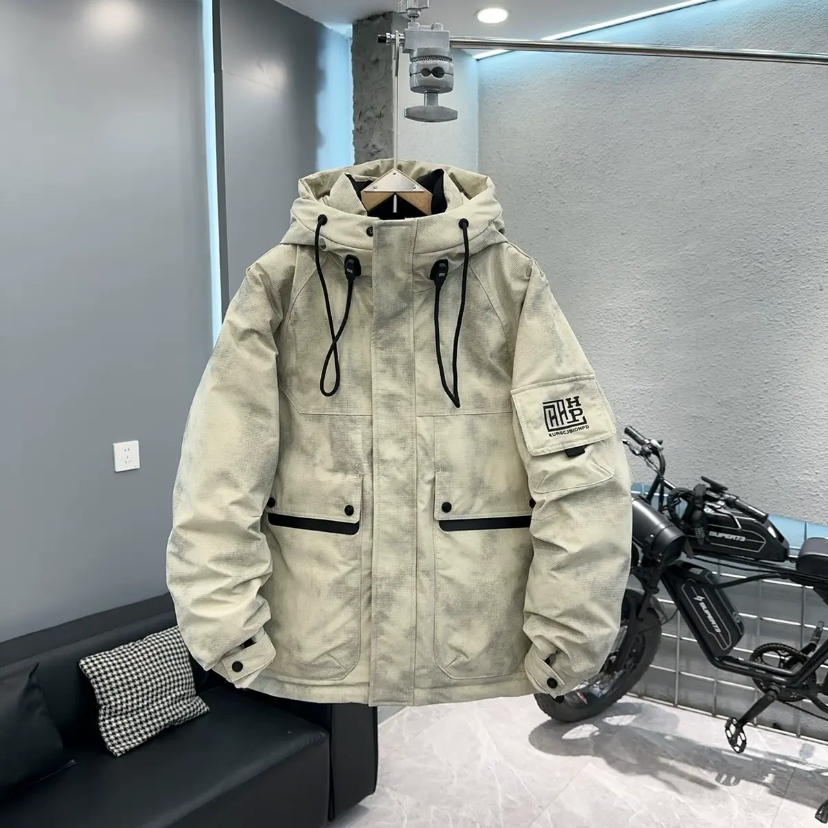 9920-【渐变抚星】时尚休闲连帽冬季年新款加厚保暖外套-非标