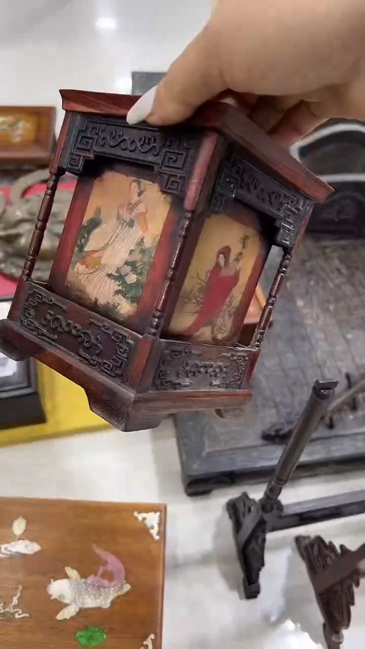 沐头淘摆件木雕件 笔筒
