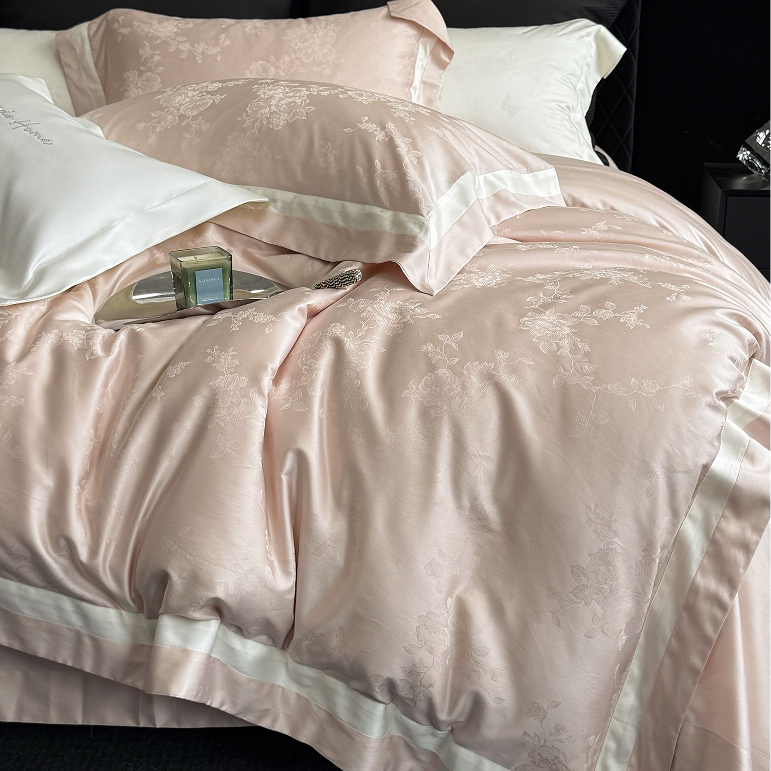 【天丝棉提花四件套】凉感床单被套夏季床品