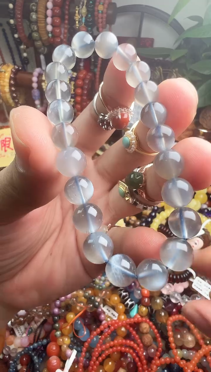 未镶嵌手链月光石像*一物一件）003563