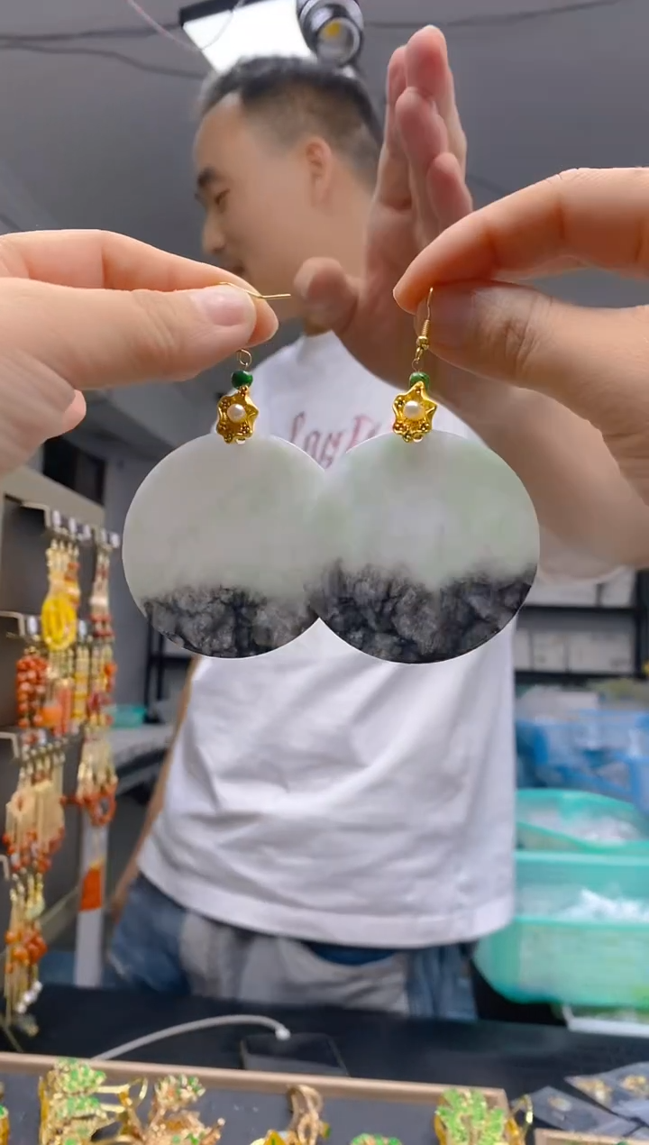 【闪购商品】翡翠耳饰合金338翡翠锁骨链