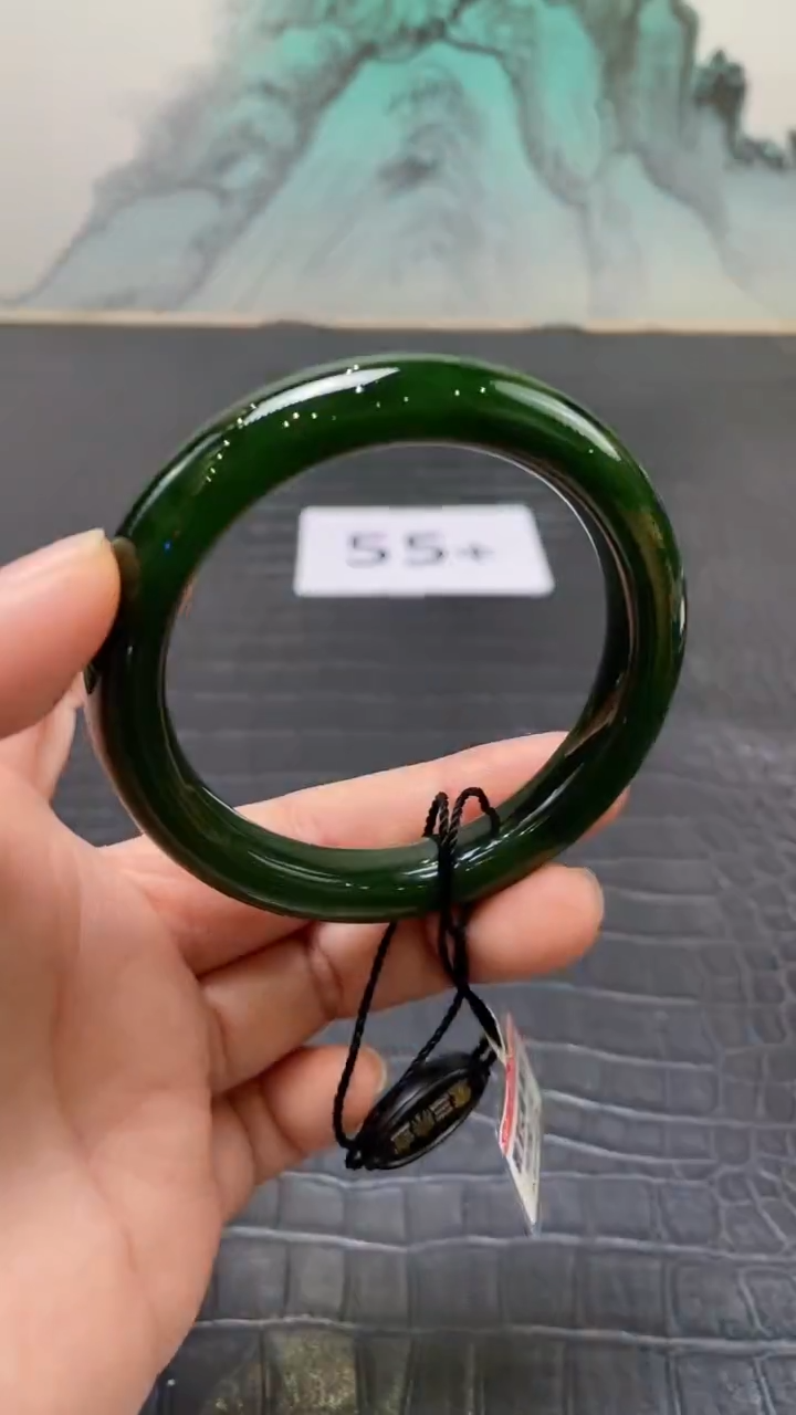 未镶嵌手镯和田玉（碧玉）悟*55+