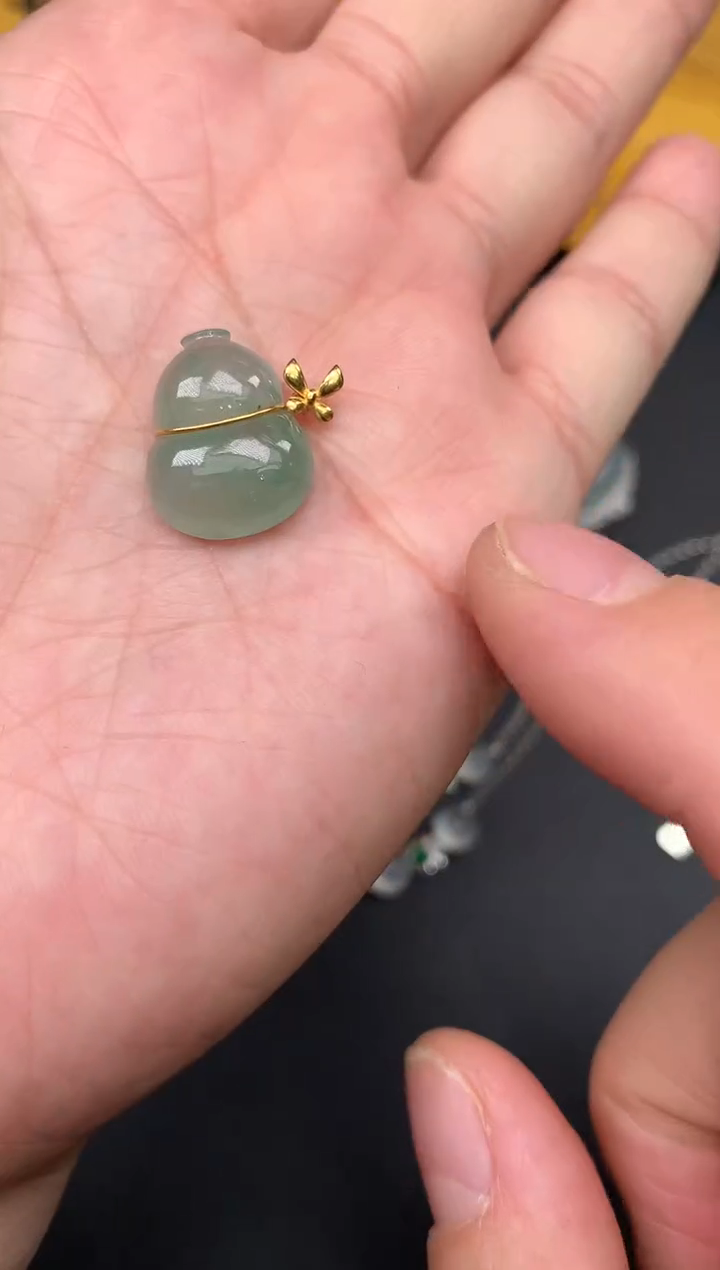 【闪购商品】翡翠颈饰18K金镶嵌一1338