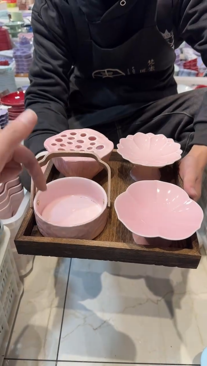 瓷片瓷微瑕商品 介意勿拍 【带托盘】
