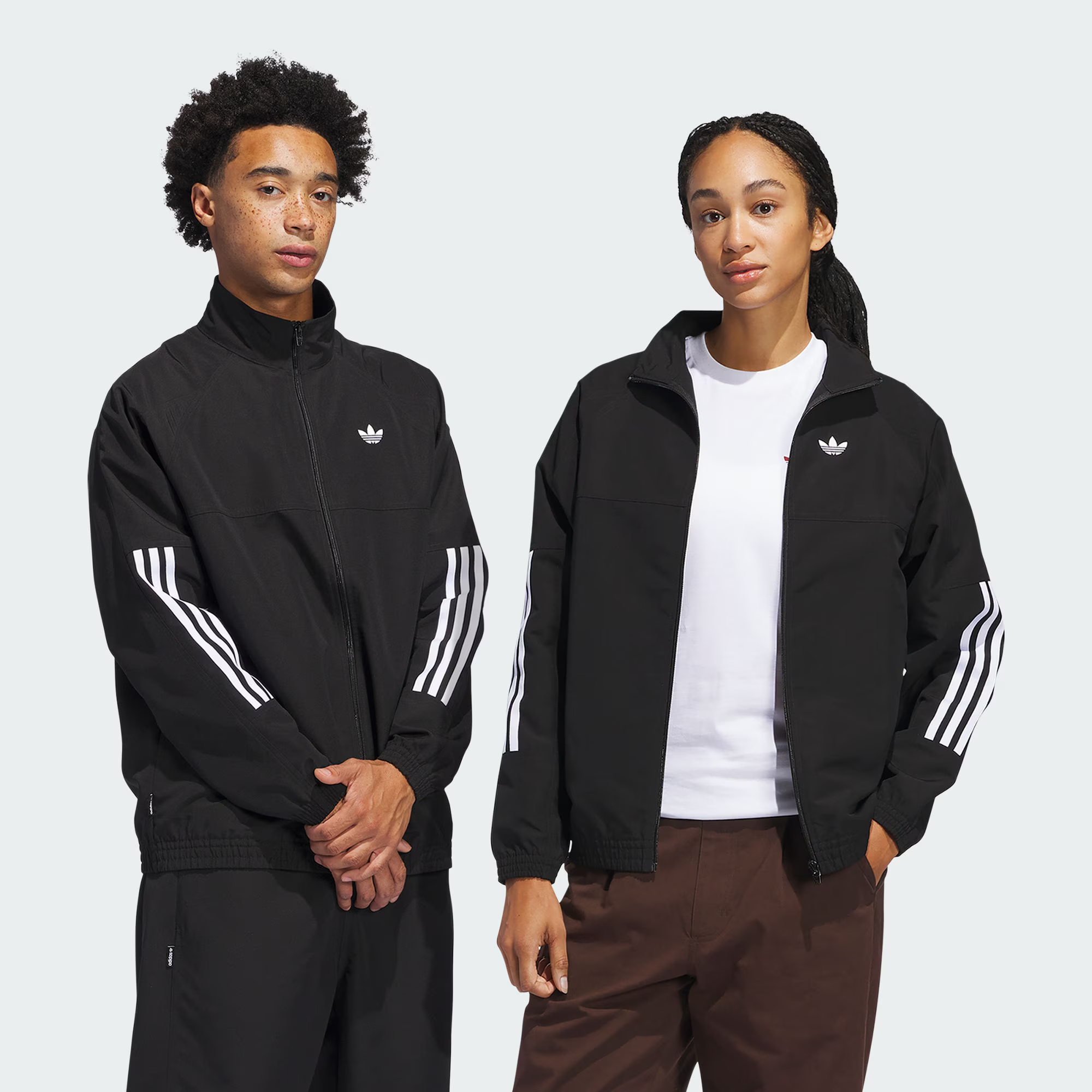 adidas 三叶草SKATEBOARDING GATSELE 经典运动夹克外套 JC5174