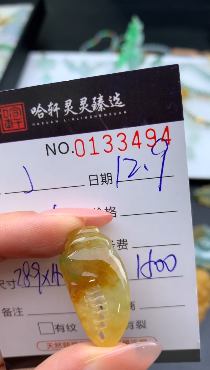 吊坠(不含链)未镶嵌翡翠J**i哈轩  挂件1