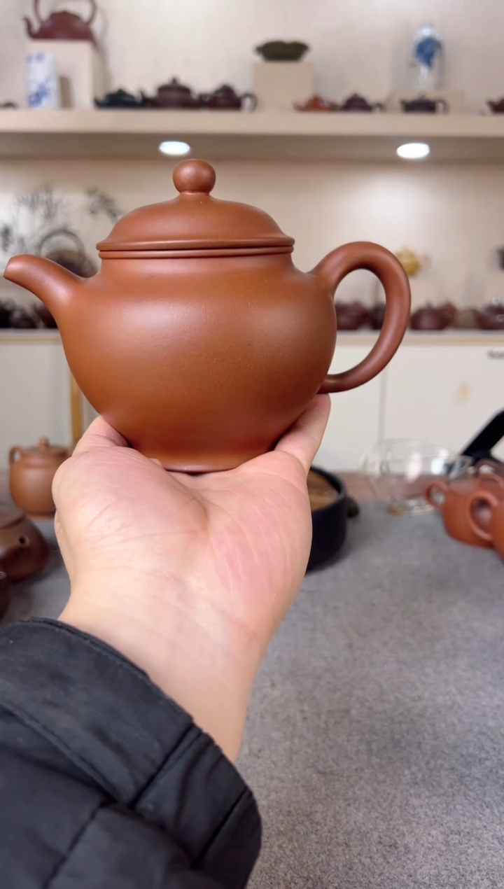 【闪购商品】紫砂茶壶掇只壶 紫泥 半手工