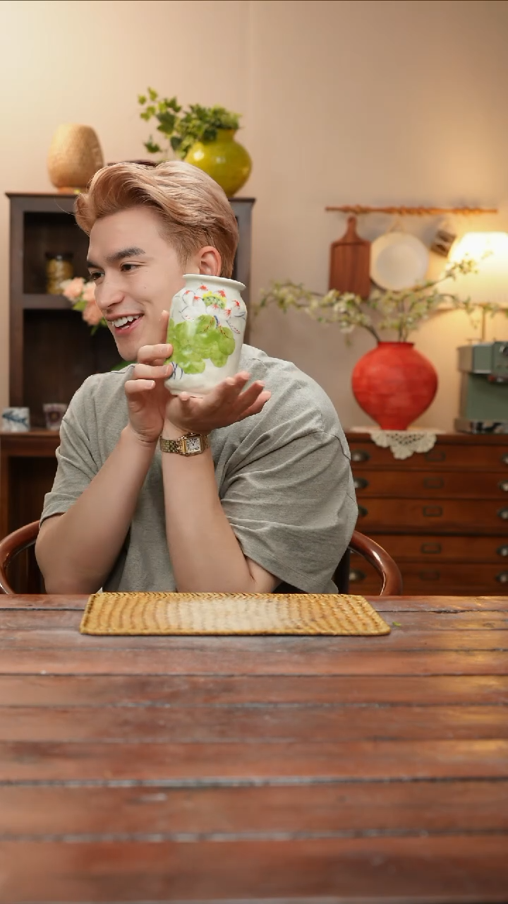 摆件景德镇艺术感手作花瓶