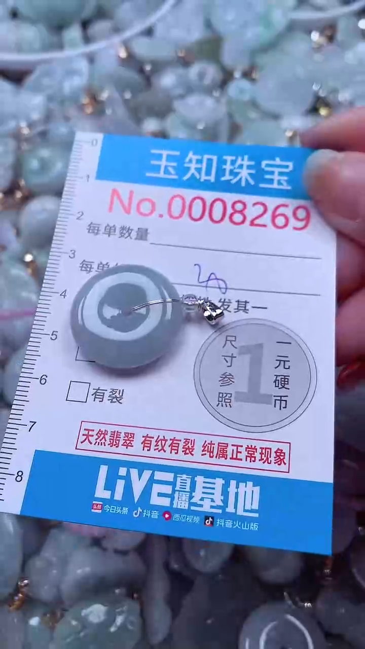 吊坠(不含链)未镶嵌翡翠8269