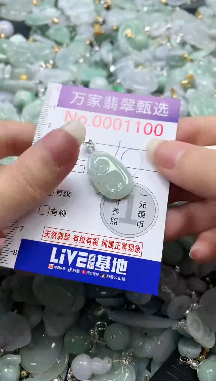 吊坠(不含链)未镶嵌翡翠1100