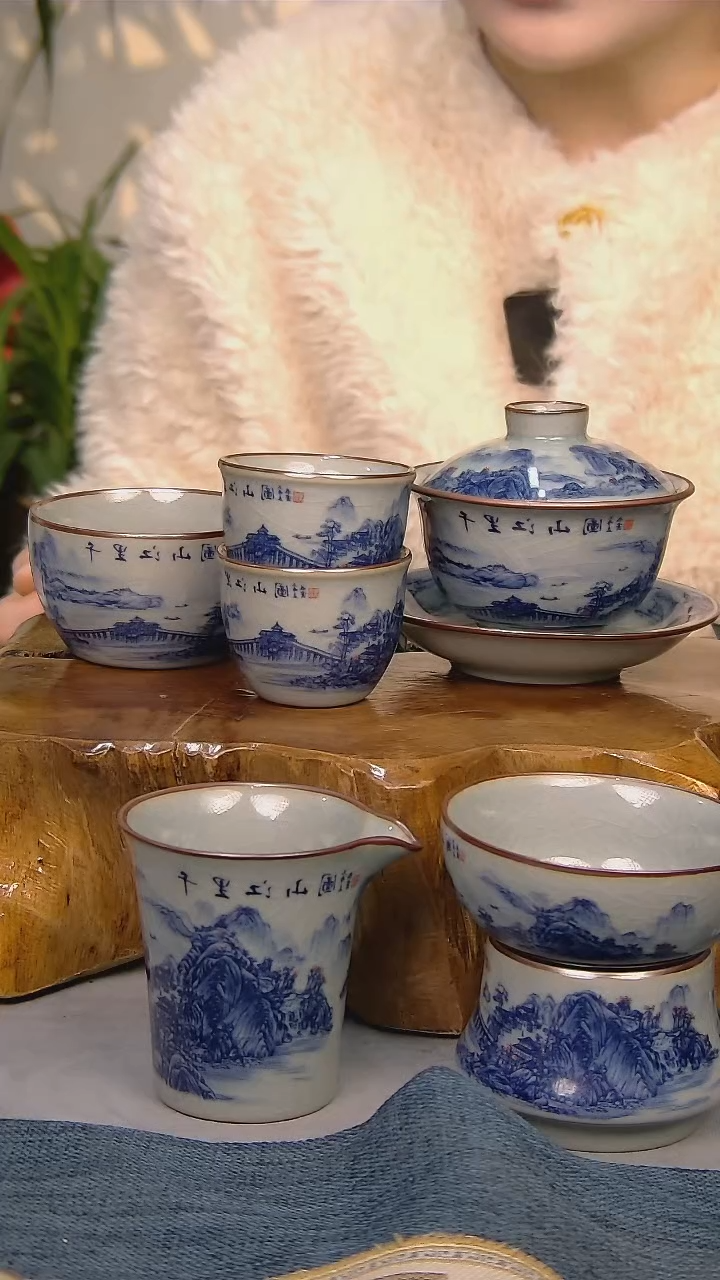 【闪购商品】 简装家用款6件套 陶瓷家用茶具系列