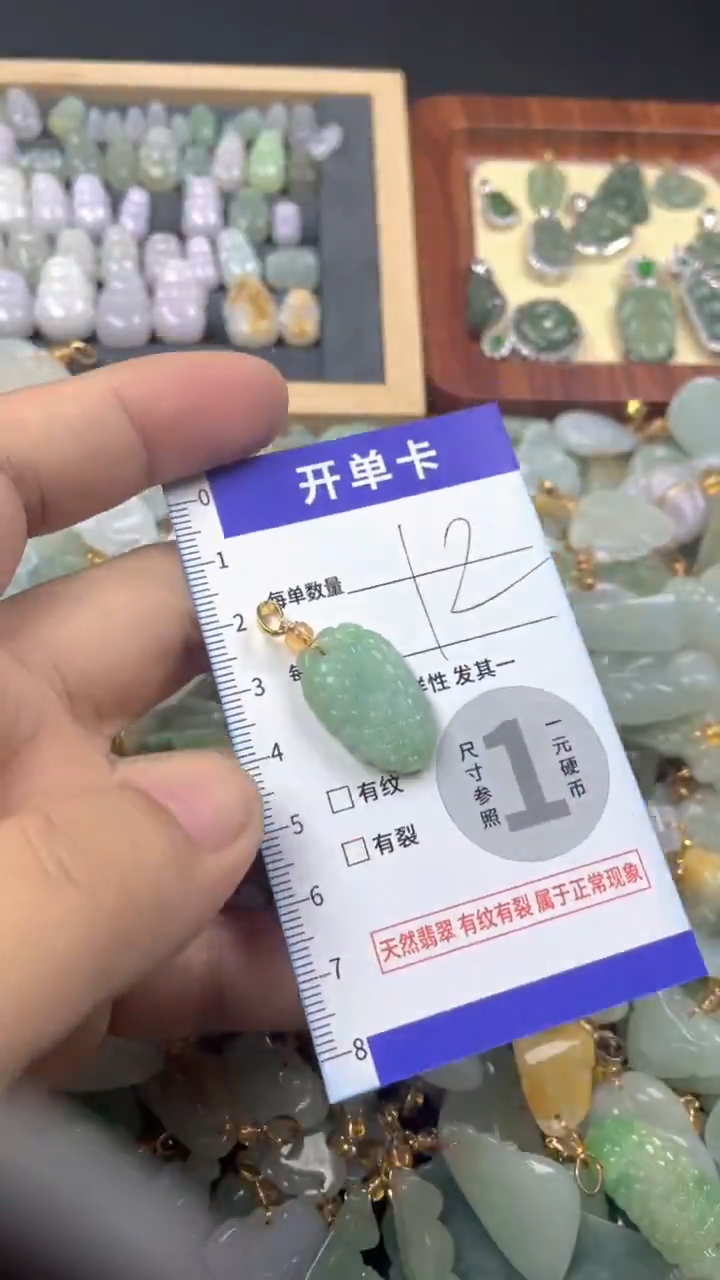 颈饰未镶嵌翡翠天然A货翡翠