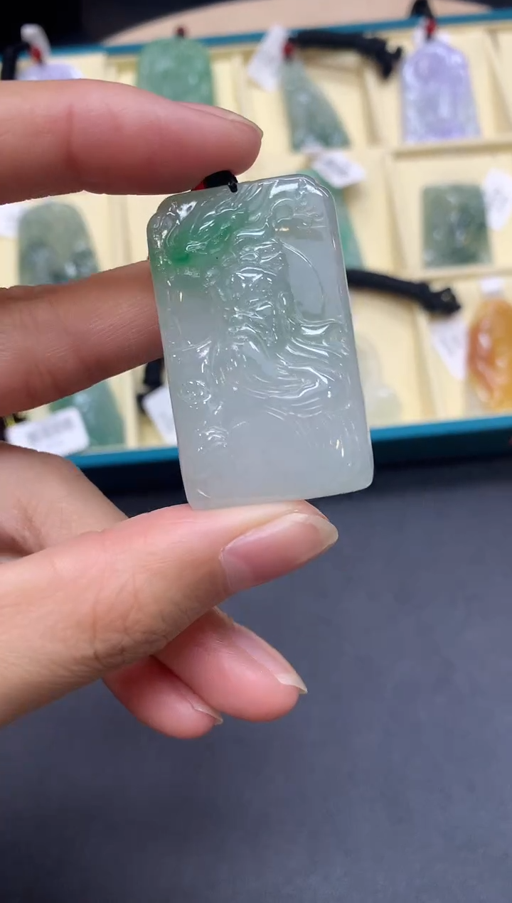 【闪购商品】定制翡翠未镶嵌关二爷【无服务费】
