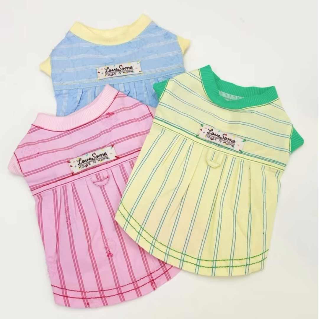 LOVESOME原创彩色条纹邮差家居服