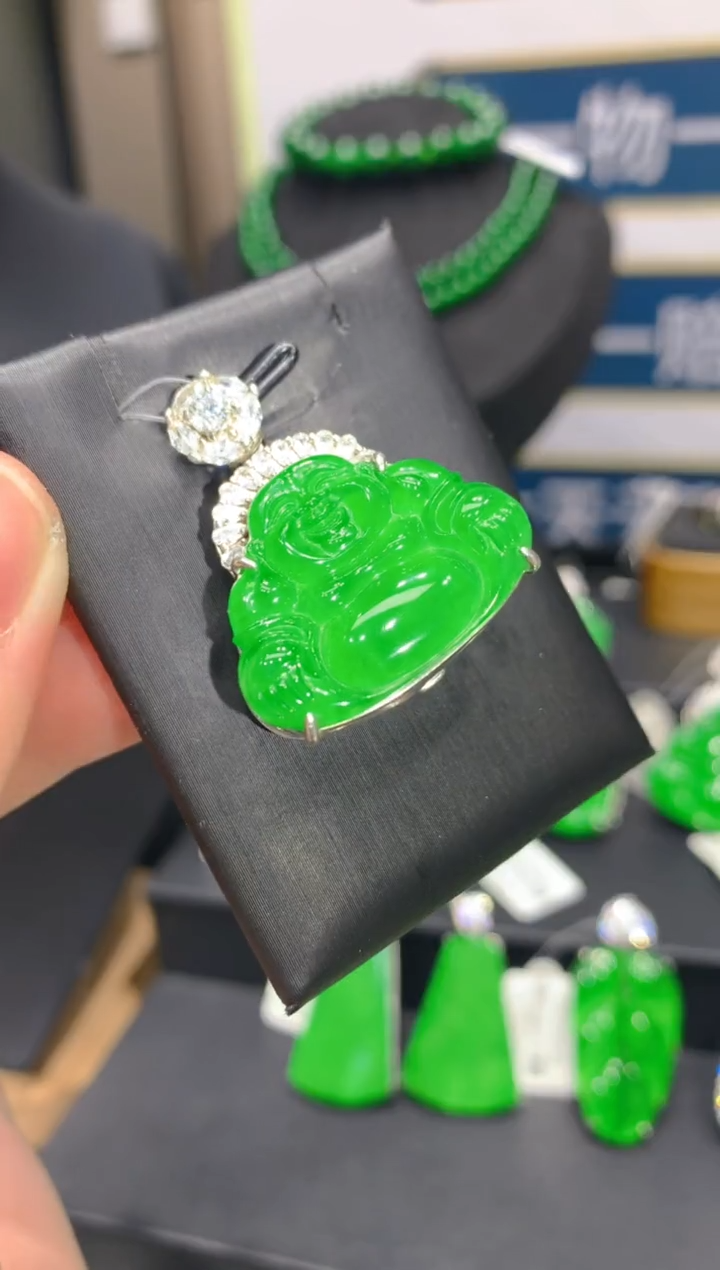 颈饰银S925镶嵌翡翠33一季