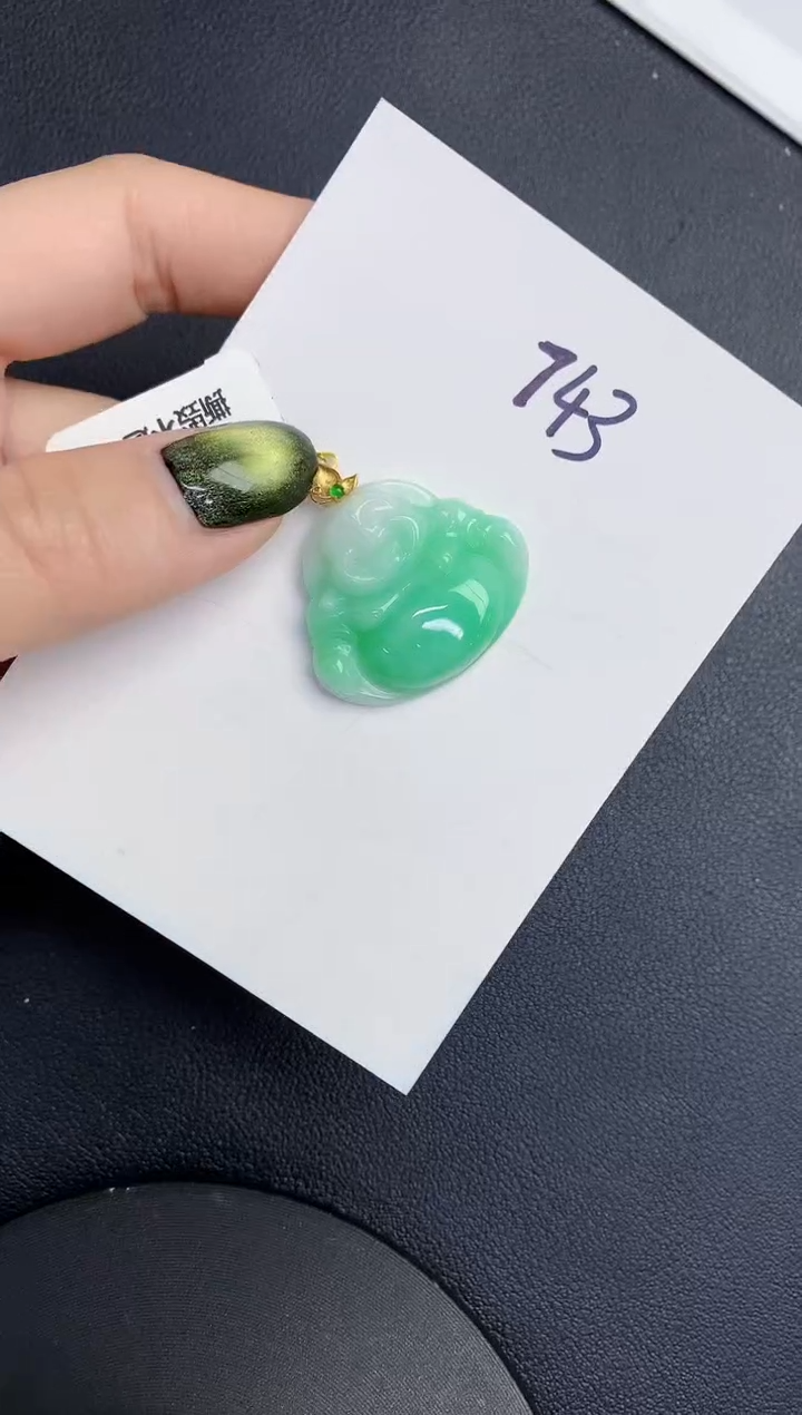 【闪购商品】翡翠颈饰18K金镶嵌000000000