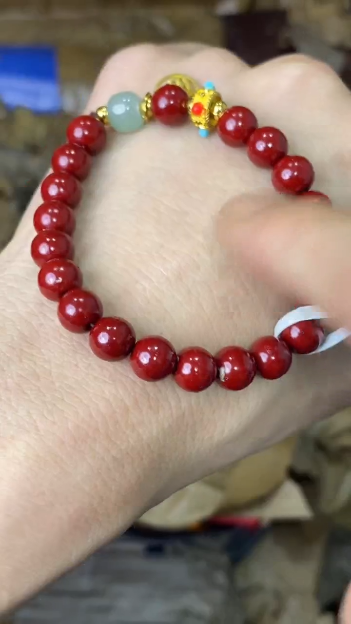 手串手串海棠瓷器（无礼盒）@@@SP242