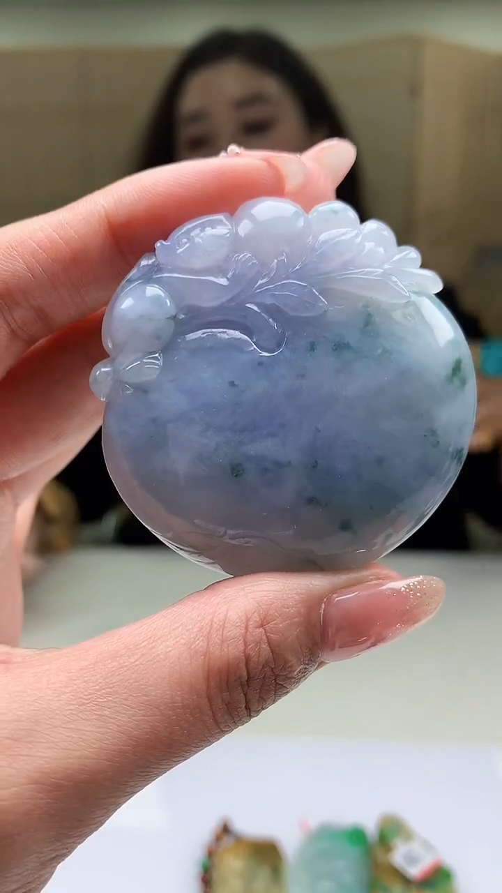 【闪购商品】定制翡翠未镶嵌4829MM-毛货挂件96