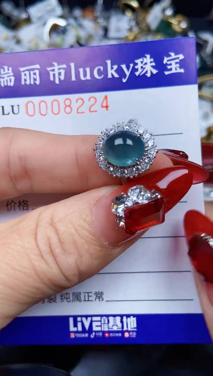 【闪购商品】翡翠颈饰银S925镶嵌8224