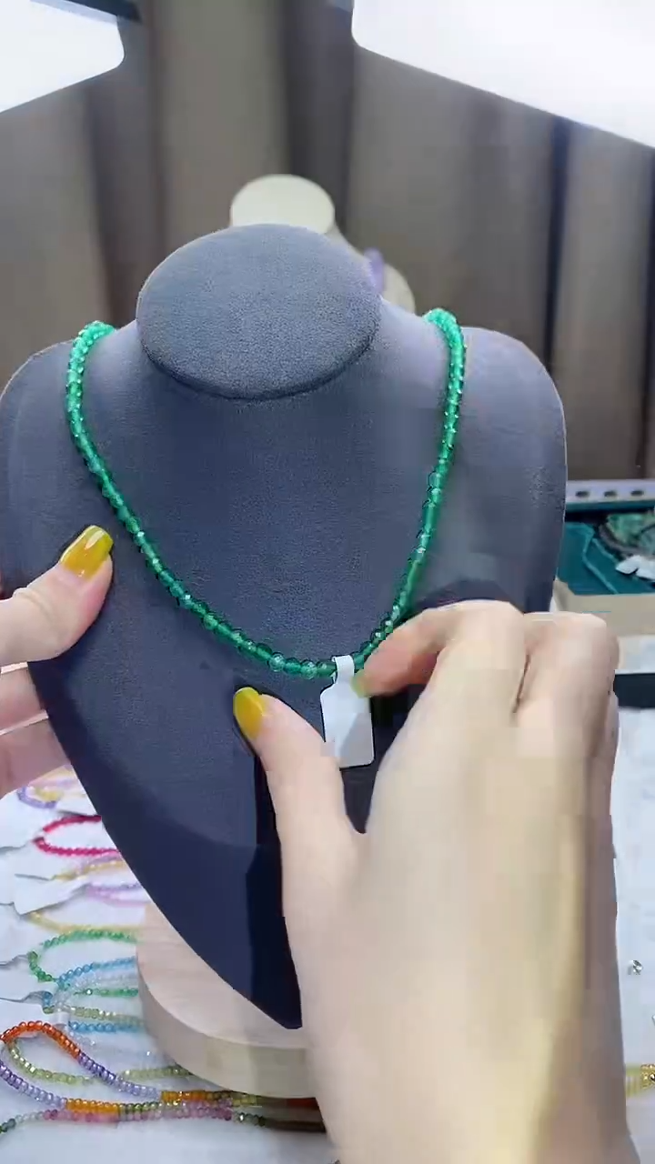 【闪购商品】祖母绿项链银S925镶嵌诗宁甄选珠宝SYZB41