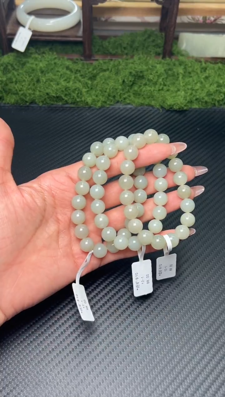 未镶嵌手串和田玉且末微色差近矿卡10多样性发货拍一发一（福利）